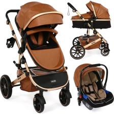 Yoyko Capsule Egg Travel Sistem Bebek Arabası Kahve Rose