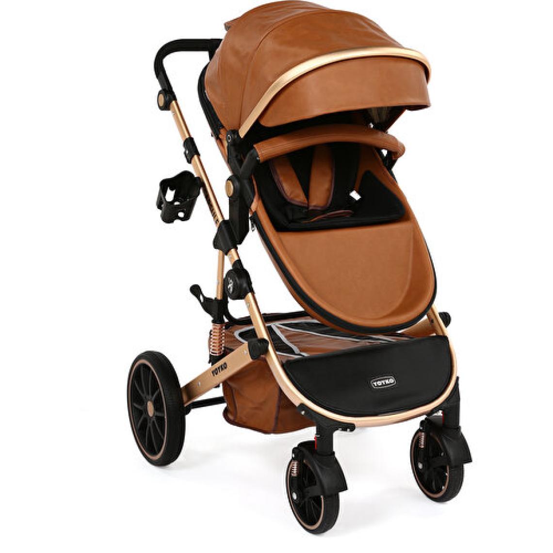 Yoyko Capsule Egg Travel Sistem Bebek Arabası Kahve Rose