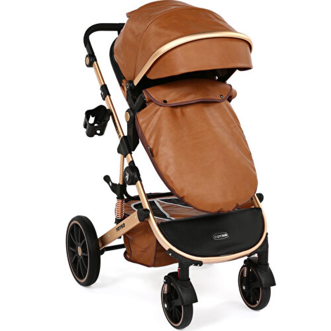 Yoyko Capsule Egg Travel Sistem Bebek Arabası Kahve Rose