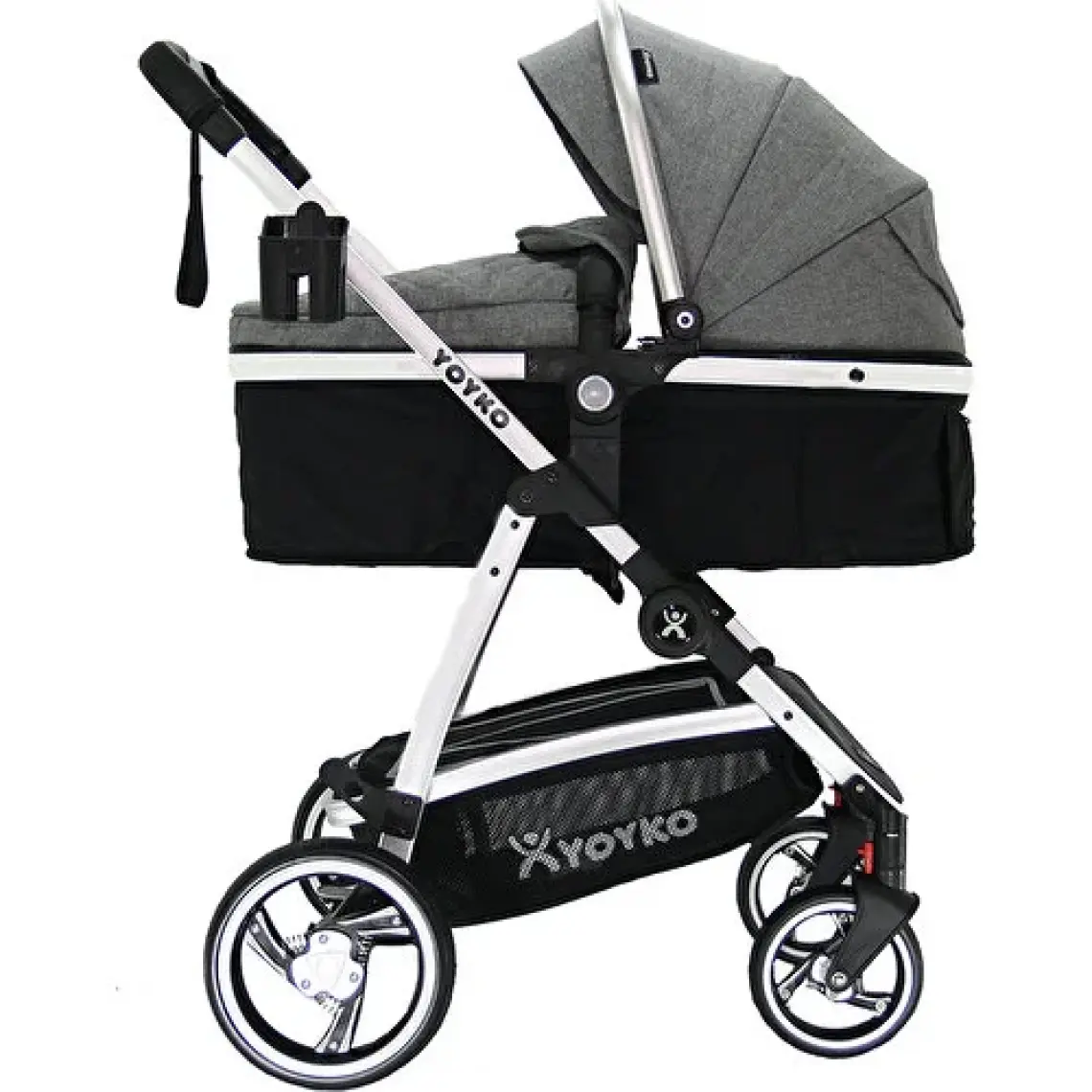 Yoyko City Gri Silver Travel Sistem Bebek Arabası