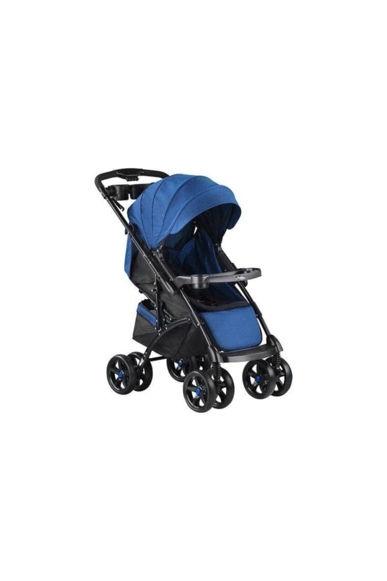 Babyhope BH-609 Polo Mavi Bebek Arabası