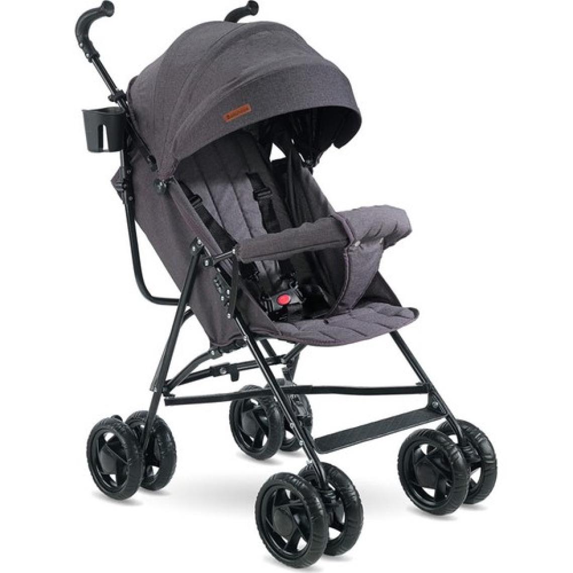 Babyhope SC-100 Tam Yatarlı Gri Baston Bebek Arabası