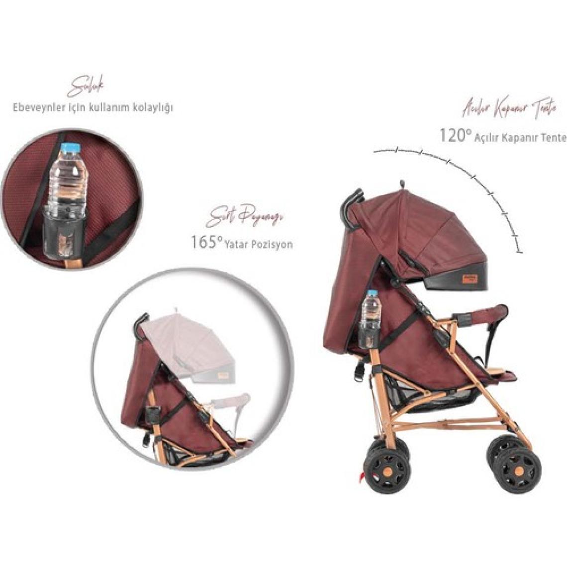 Moonybaby MB111 Suit Tam Yatar Siyah Baston Bebek Arabası