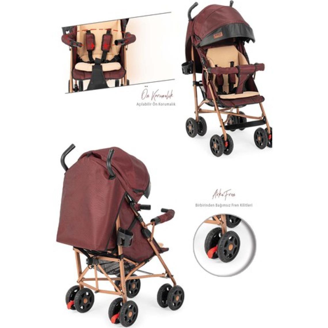 Moonybaby MB111 Suit Tam Yatar Siyah Baston Bebek Arabası