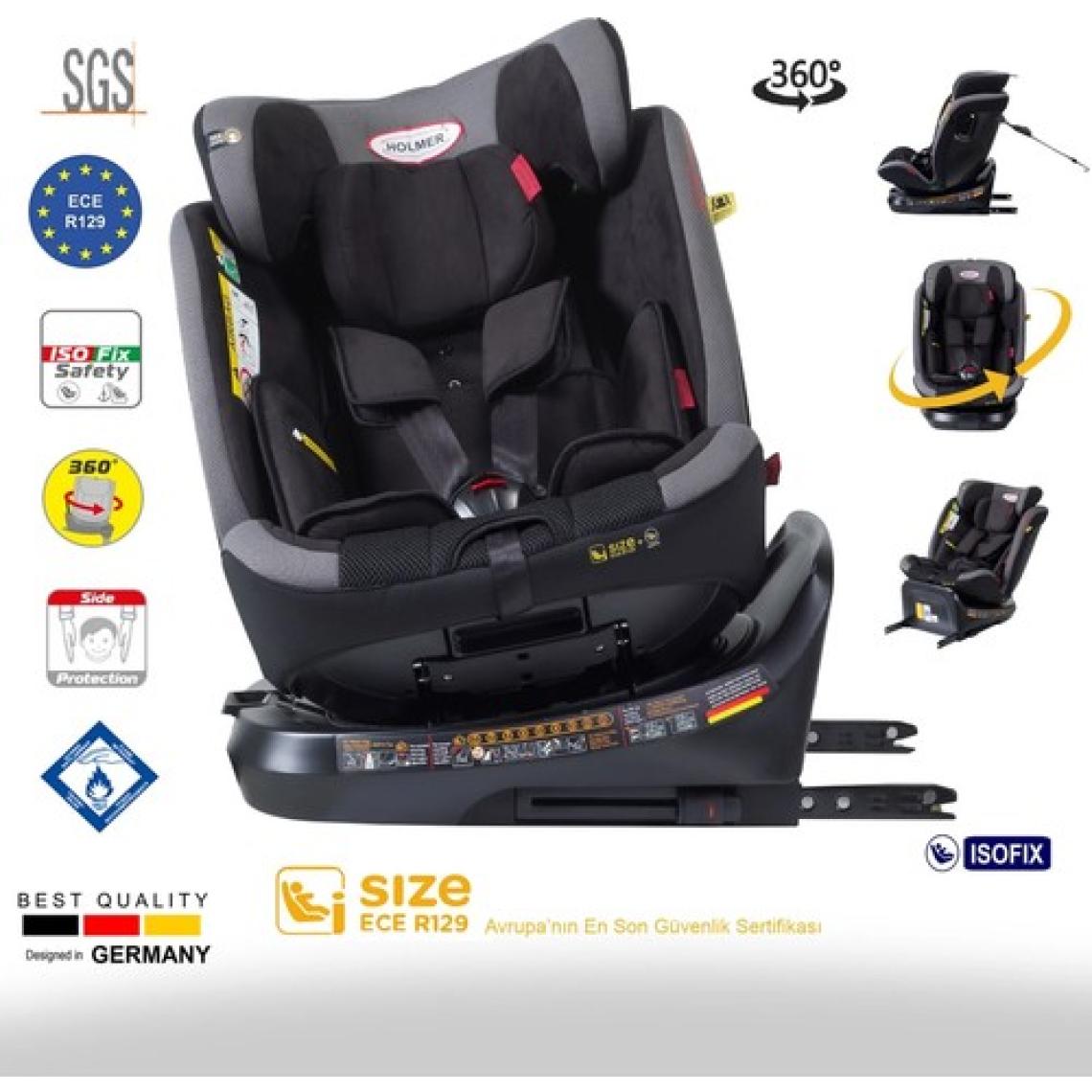 Holmer Capsula Multipro Aero 3D Profix I-Size (360° Dönebilir) 0-36KG Oto Koltuğu İsofix/SPS/SIP/Latch