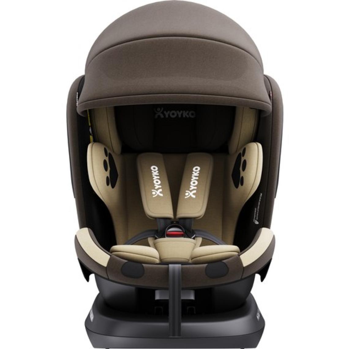 Yoyko Bear 360 ° Dönebilir Yatabilir İSize 036 Kg Oto Koltuğu Isofıx/Sıp/Latch  Kahverengi