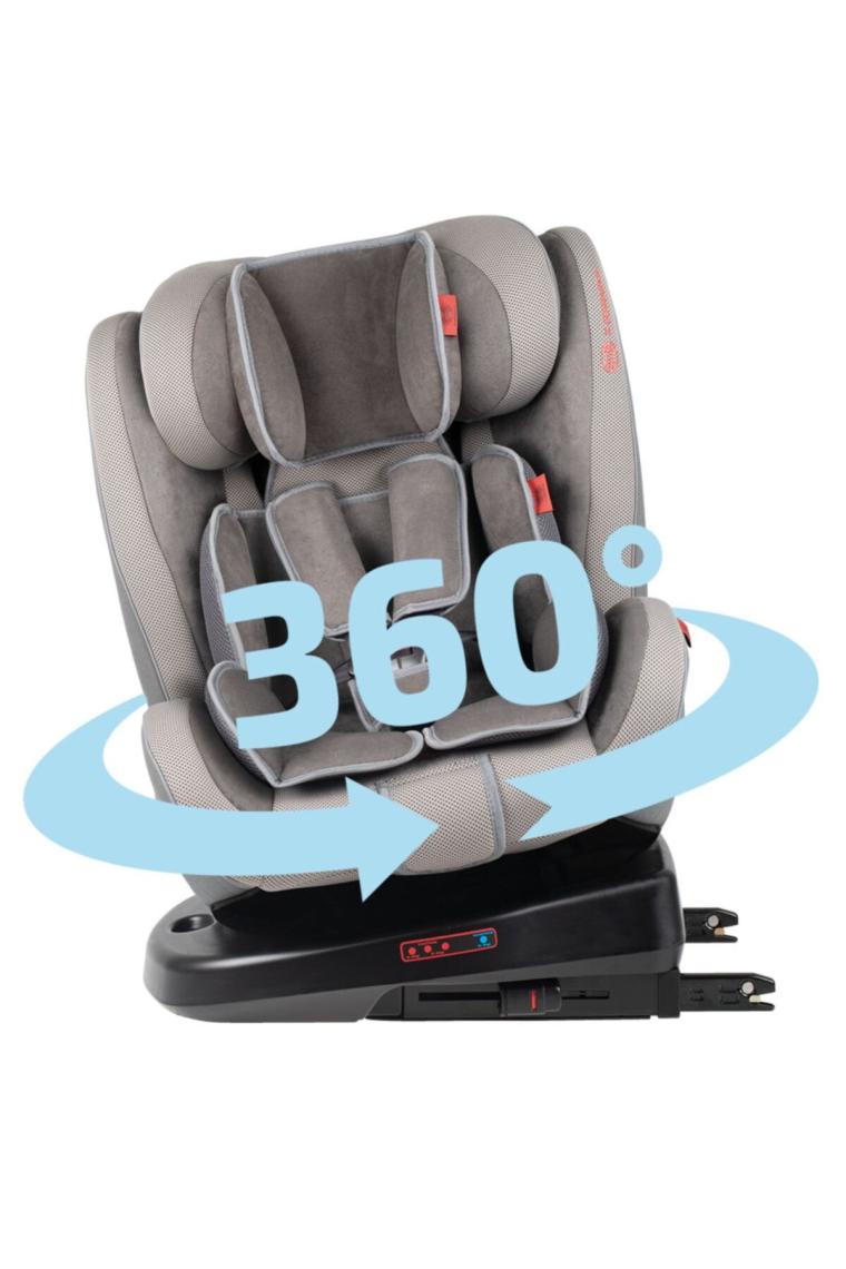 Heyner Kids Infiny Twist Isofix 0-36 kg Oto Koltuğu Gri