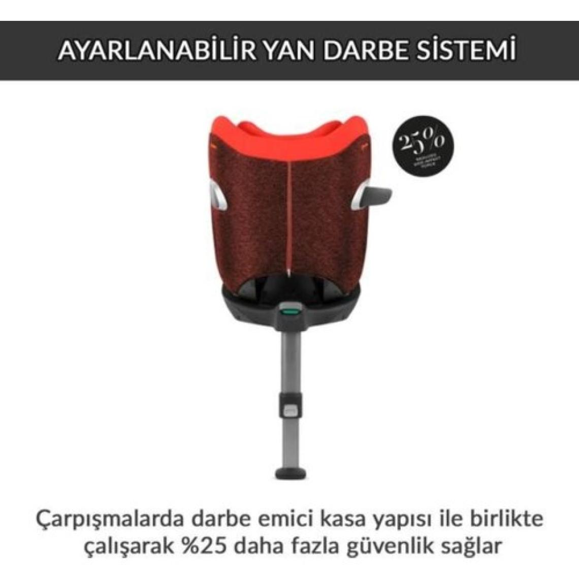 Cybex Sirona Zi isize Plus (terletmeyen özel kumaş)(360 derece dönen Adac çarpışma testi ödüllü isofix bebek oto koltuğu 0-18 kg)