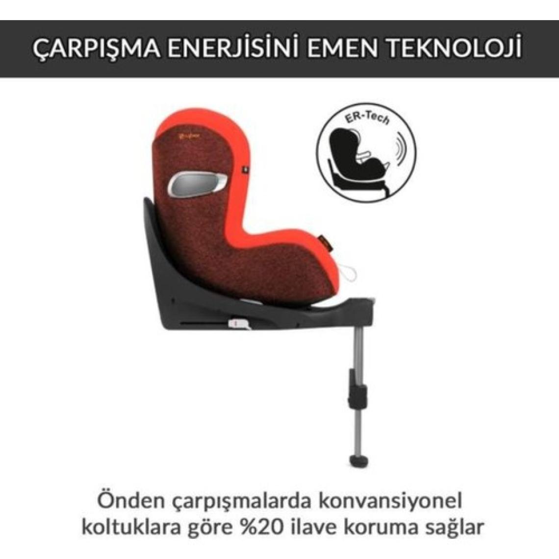 Cybex Sirona Zi isize Plus (terletmeyen özel kumaş)(360 derece dönen Adac çarpışma testi ödüllü isofix bebek oto koltuğu 0-18 kg)