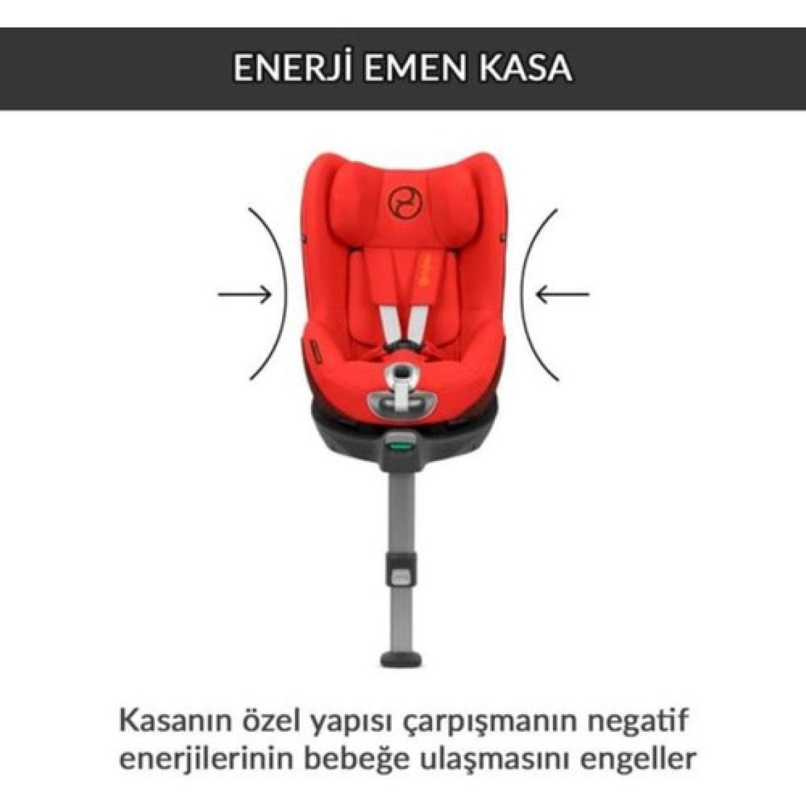 Cybex Sirona Zi isize Plus (terletmeyen özel kumaş)(360 derece dönen Adac çarpışma testi ödüllü isofix bebek oto koltuğu 0-18 kg)