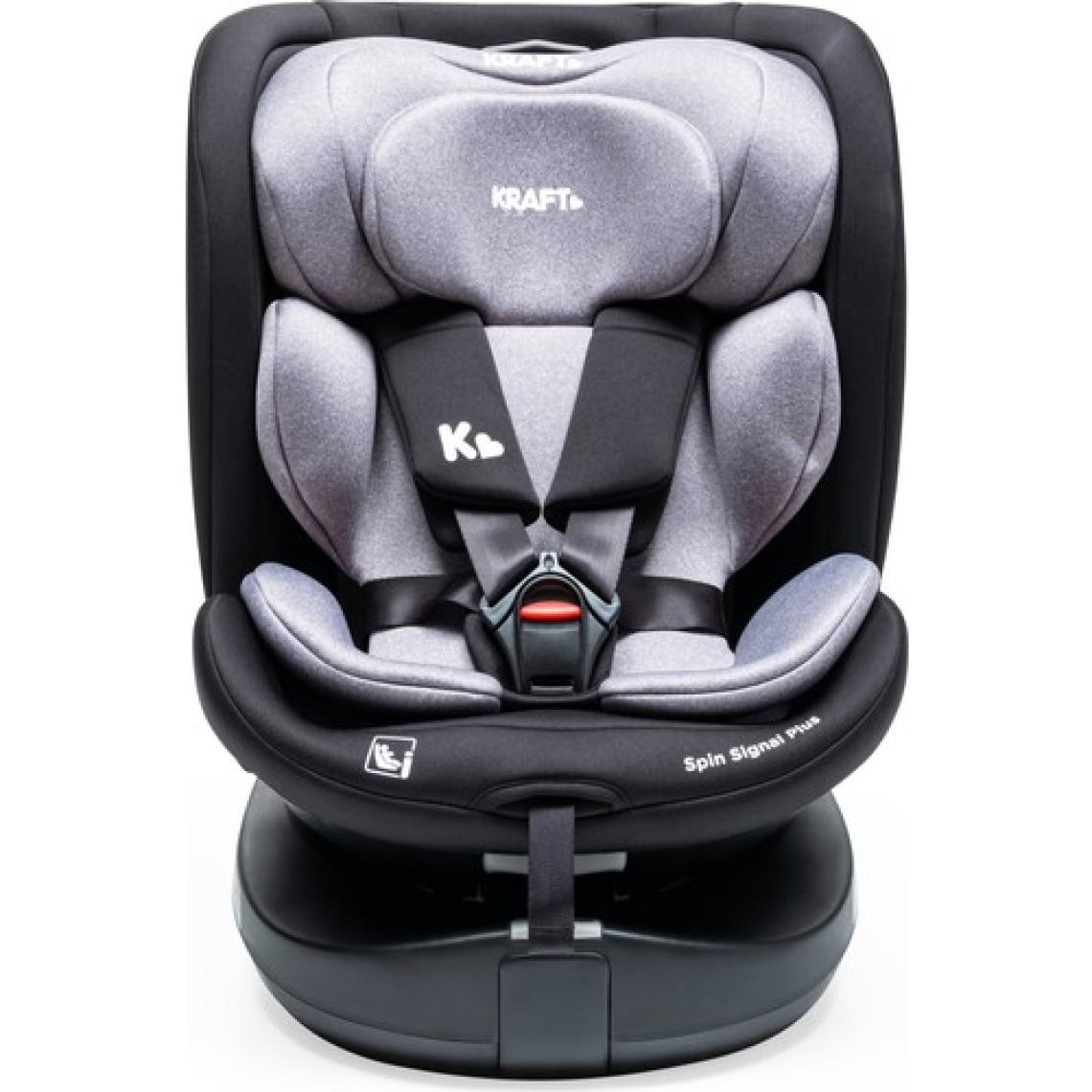 Kraft Spin Signal Plus I-Size 360 Derece Dönebilen İsofix Bağlantılı Oto Koltuğu 0-36 Kg Grey