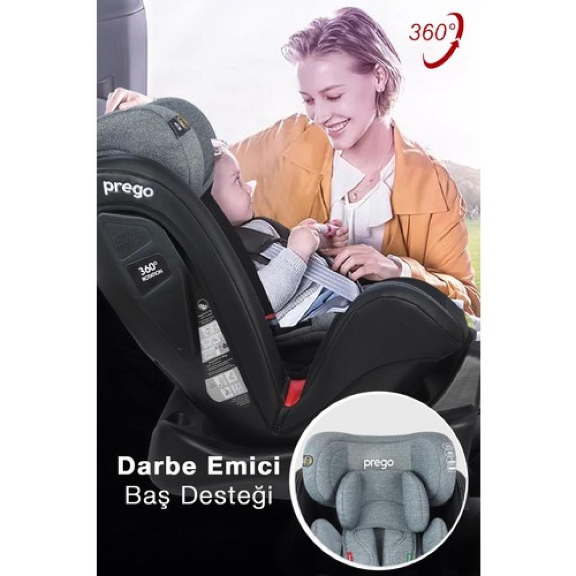 Prego Profix Pro 360 Derece Dönebilen 0-36 kg Isofixli Oto Koltuğu