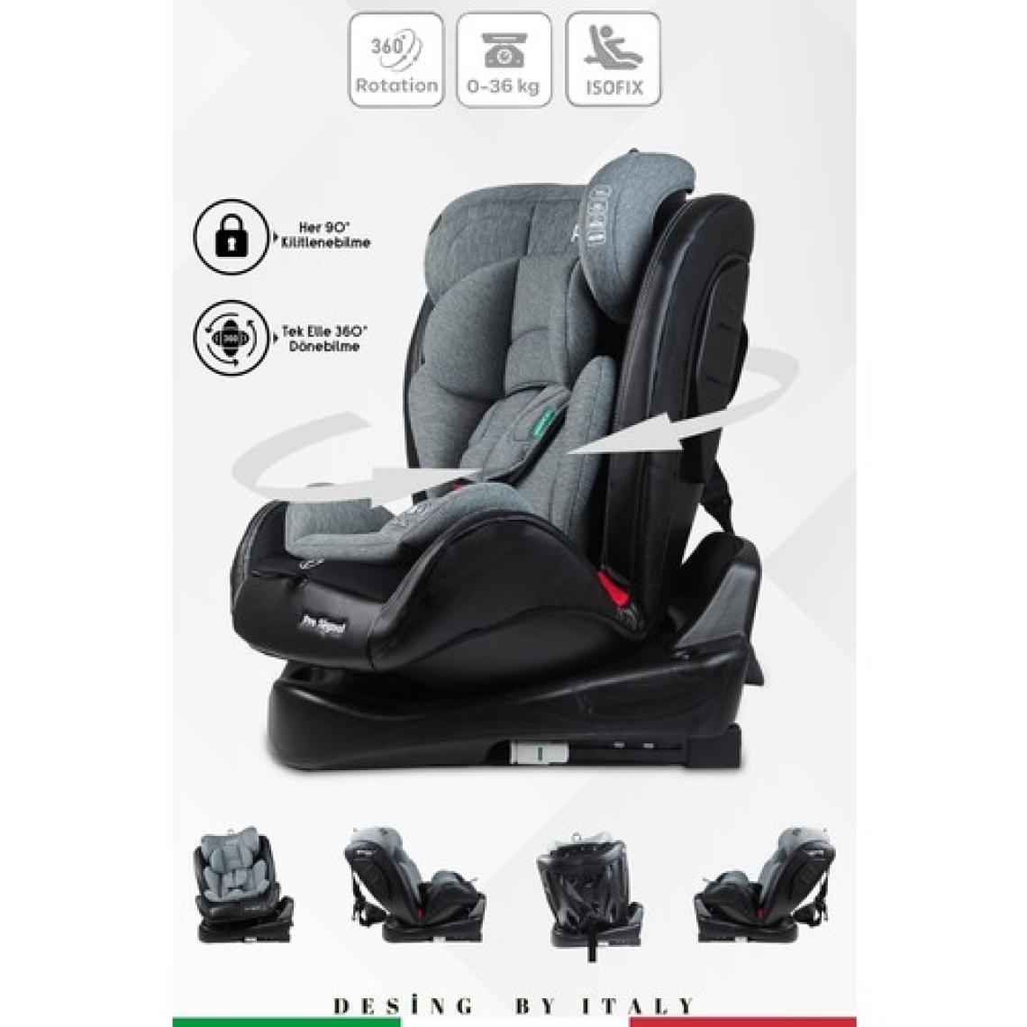 Prego Profix Pro Signal 360 Derece Dönebilen 0-36 kg Isofixli Oto Koltuğu