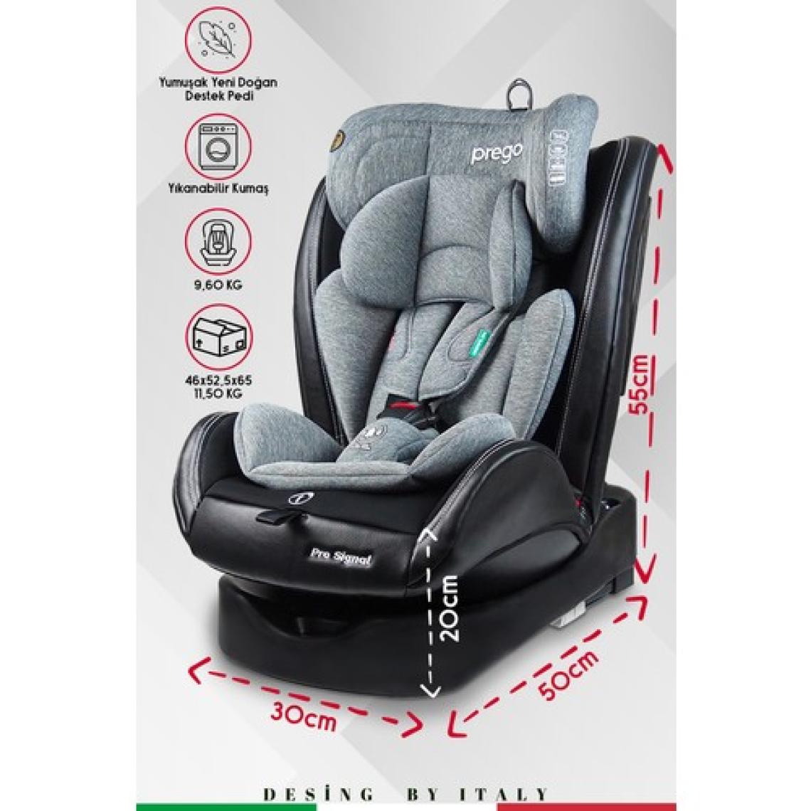 Prego Profix 0-36 kg 360 ° Dönebilen İsofix'li Oto Koltuğu