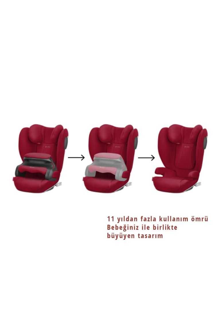 Cybex Pallas B2 Fix+ Lux (Dynamic Red) Isofixli Bebek Oto Koltuğu 9-36 Kg)