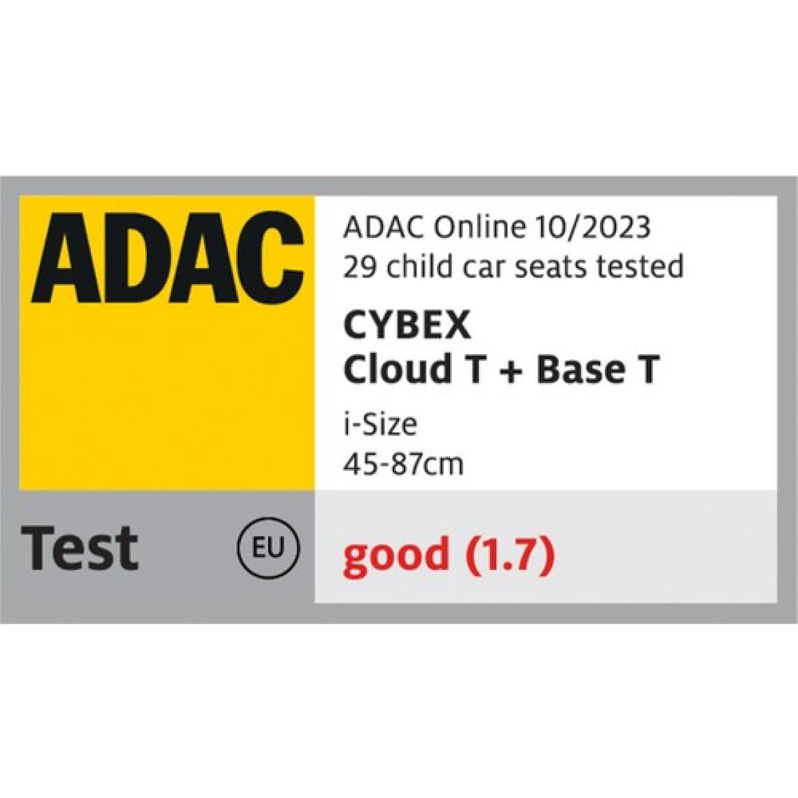 Cybex Cloud T isize Plus (terletmeyen özel kumaş) (Adac ödüllü tam yatışlı bebek puset ana kucağı 0-13 kg)