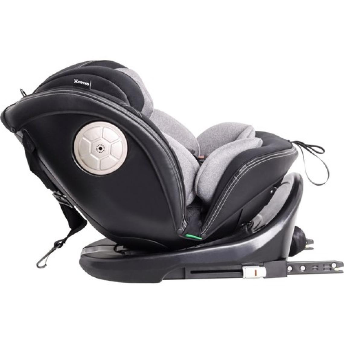 Yoyko Ultimate 360 ° Dönebilir Yatabilir 0-36 Kg Deri Oto Koltuğu ISOFIX/SIP/LATCH Gri