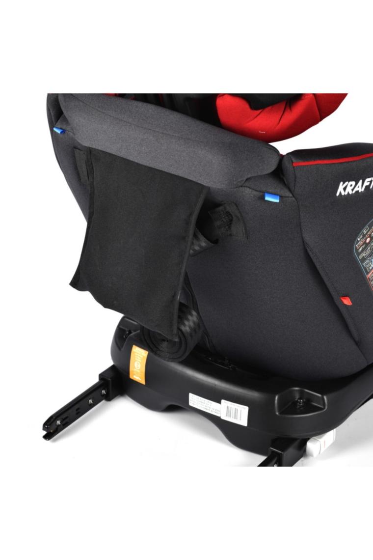 Kraft Safe Spin 360° Isofixli 0-36 kg Oto Koltuğu Kırmızı-Gri