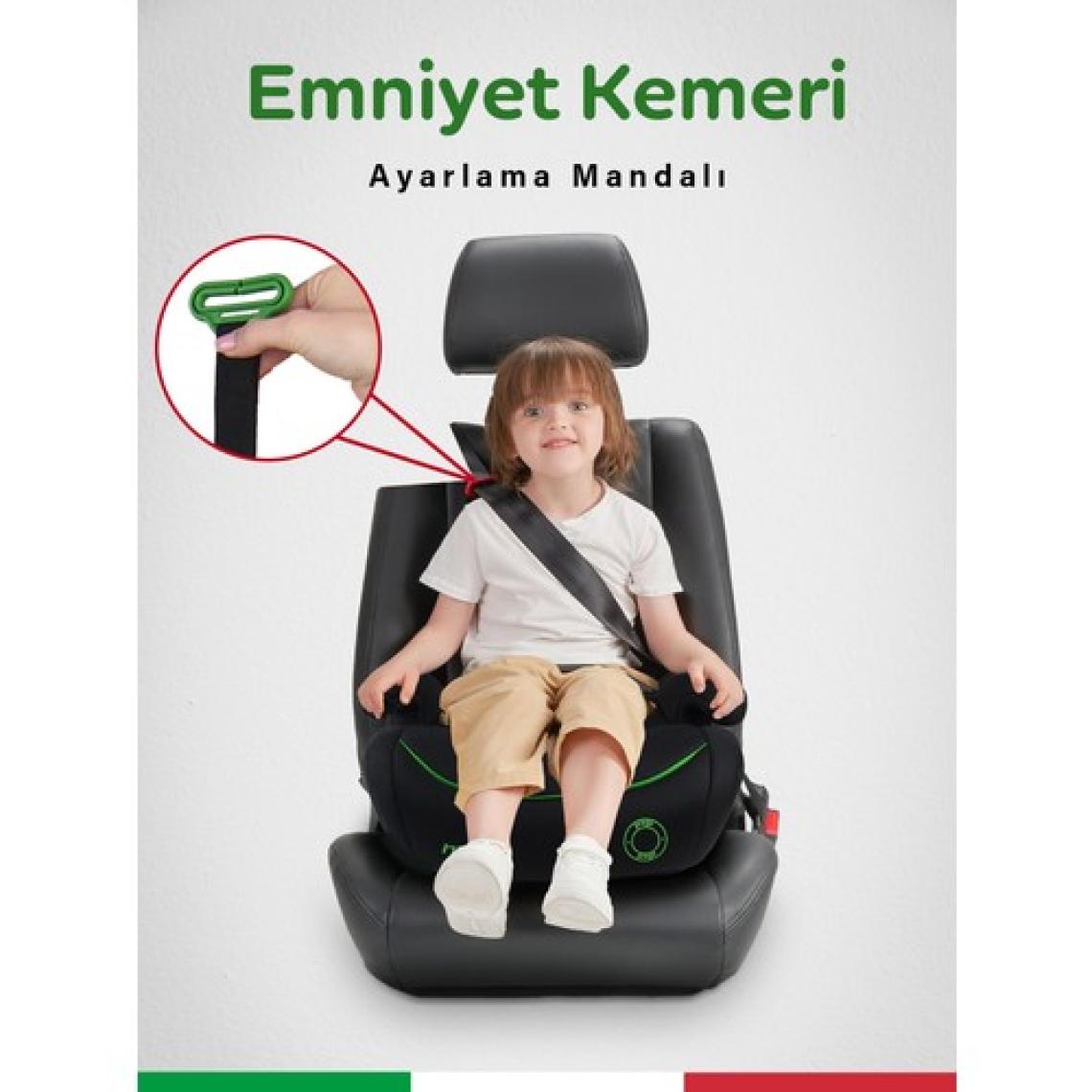 Prego Hera 15-36 kg Emniyet Kemeriyle Kullanılabilen Isofixli Yükseltici Oto Koltuğu