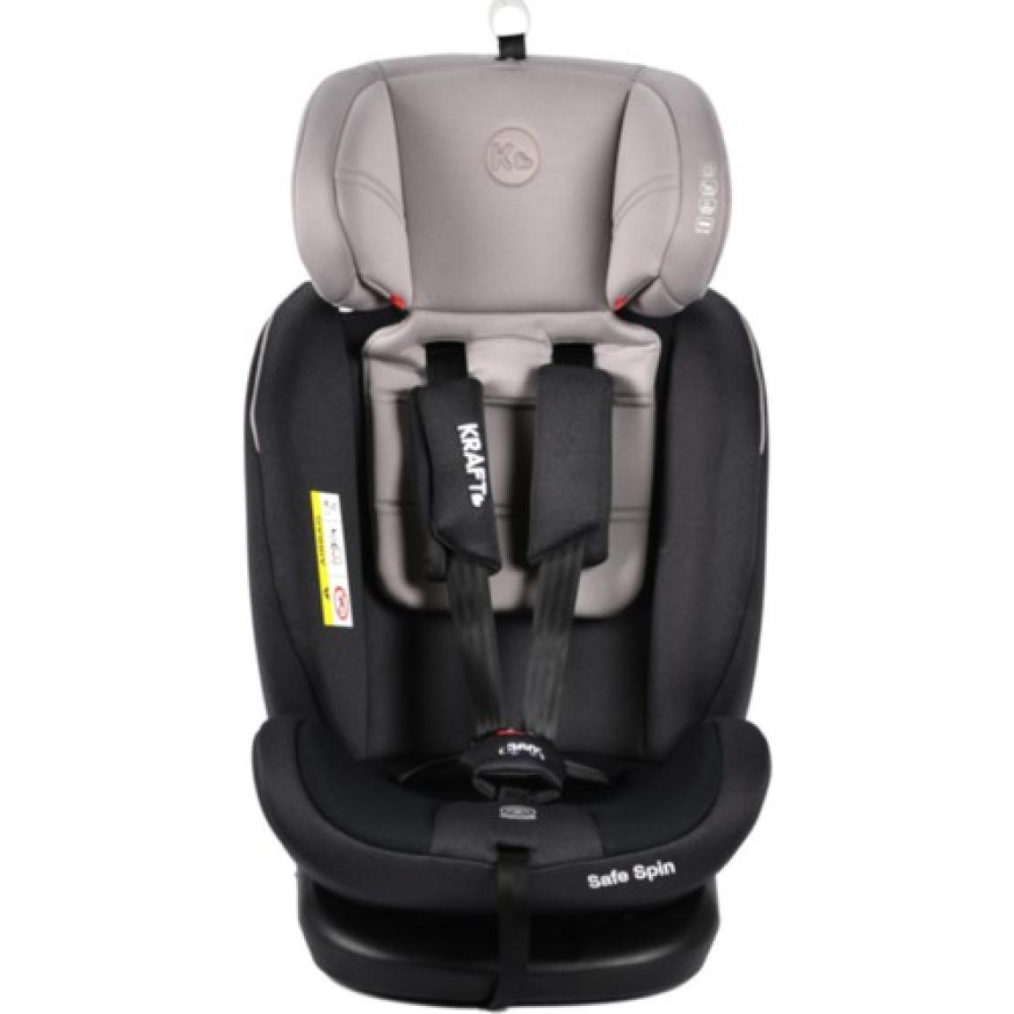 Kraft Safe Spin 360° Isofixli 0-36 kg Oto Koltuğu Açık Gri