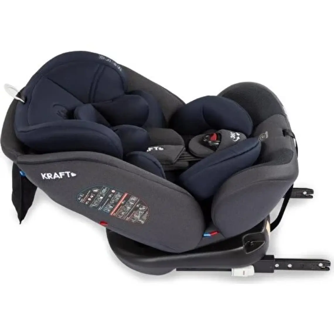 Kraft Safe Spin 360° Isofixli 0-36 kg Oto Koltuğu Açık Gri