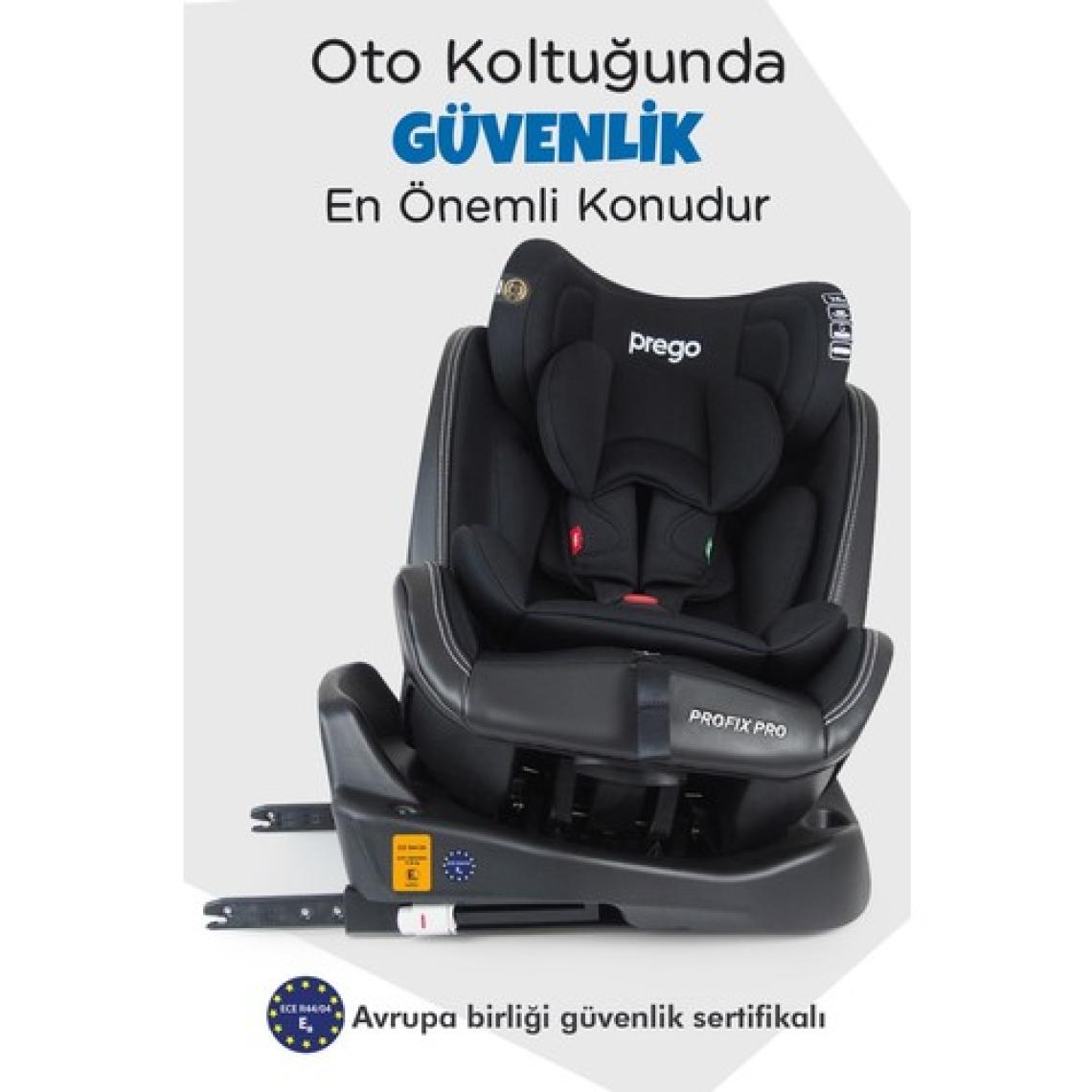 Prego 4083 Profix Isofix 0-36 kg Oto Koltuğu Siyah