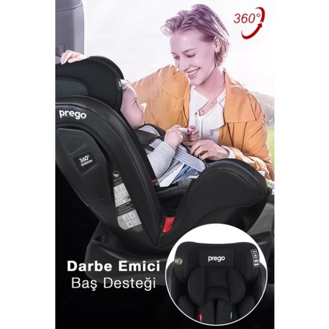 Prego 4083 Profix Isofix 0-36 kg Oto Koltuğu Siyah