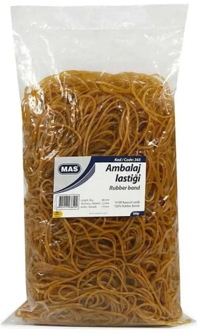 Mas 365 Midi Ambalaj Lastiği %100 Kauç.(500 Gr.Pşt.)