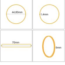 Ekoset Kalın Kauçuk Paket Ambalaj Para Lastiği 70 x 5 mm 100'LÜ