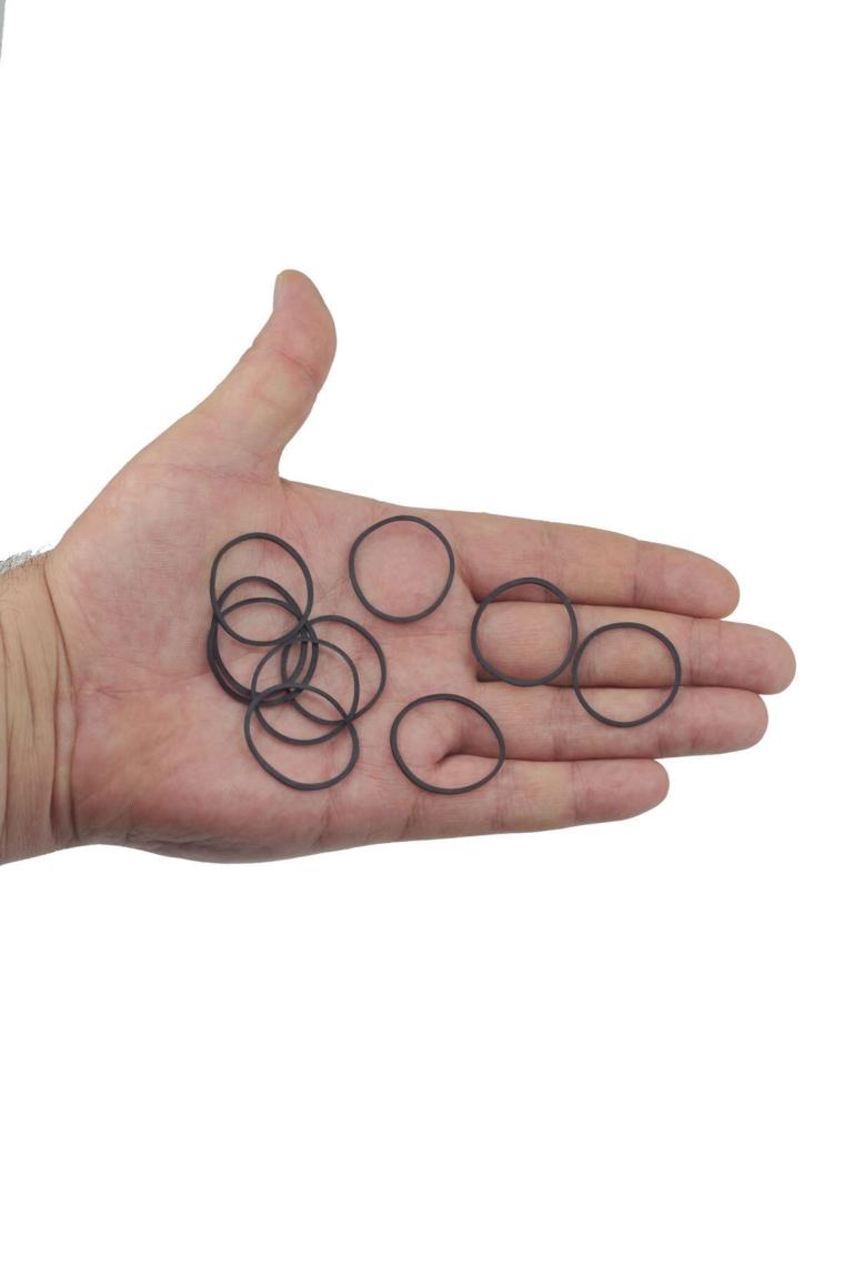 Ekoset Kauçuk Renkli Paket Ambalaj Toka Maydonoz Para Lastiği Siyah 40 mm 1000'LI