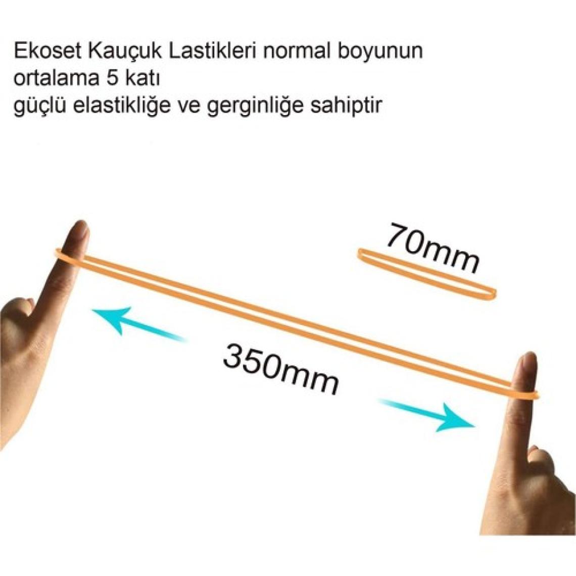 Ekoset Kauçuk Paket Ambalaj Para Lastiği 70'lik 1 kg 70 mm