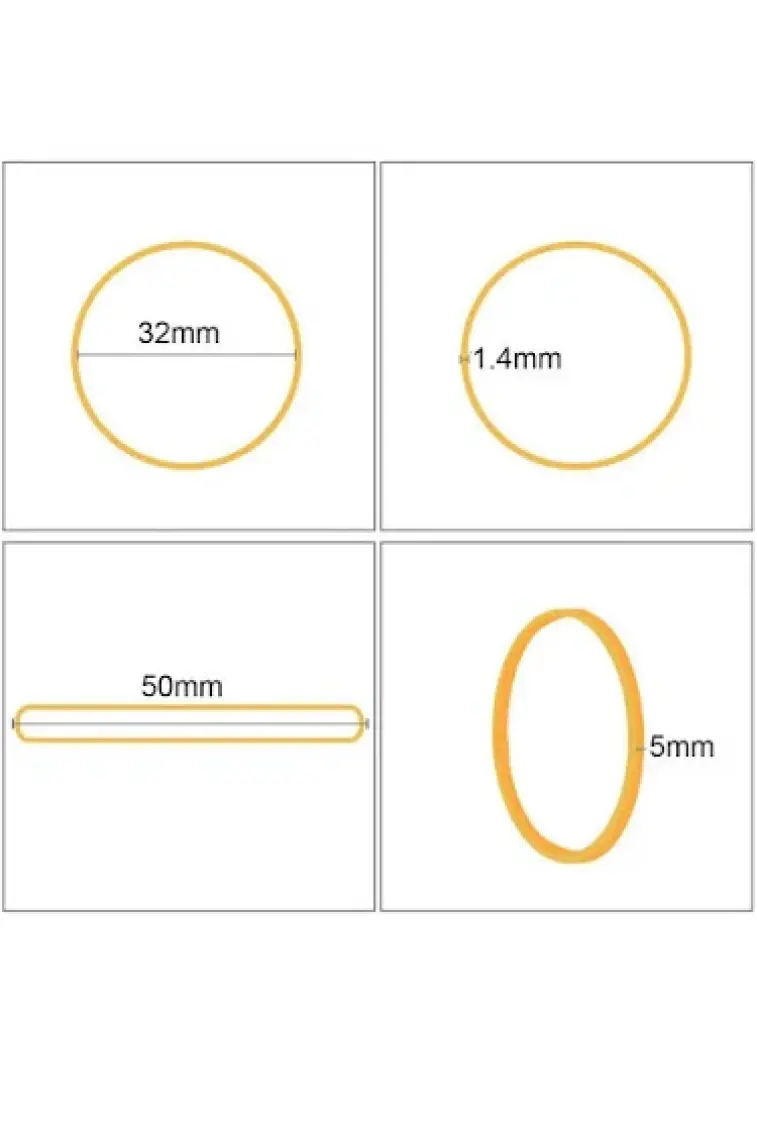 Ekoset Kalın Kauçuk Paket Ambalaj Para Lastiği 50 x 5 mm 100'LÜ