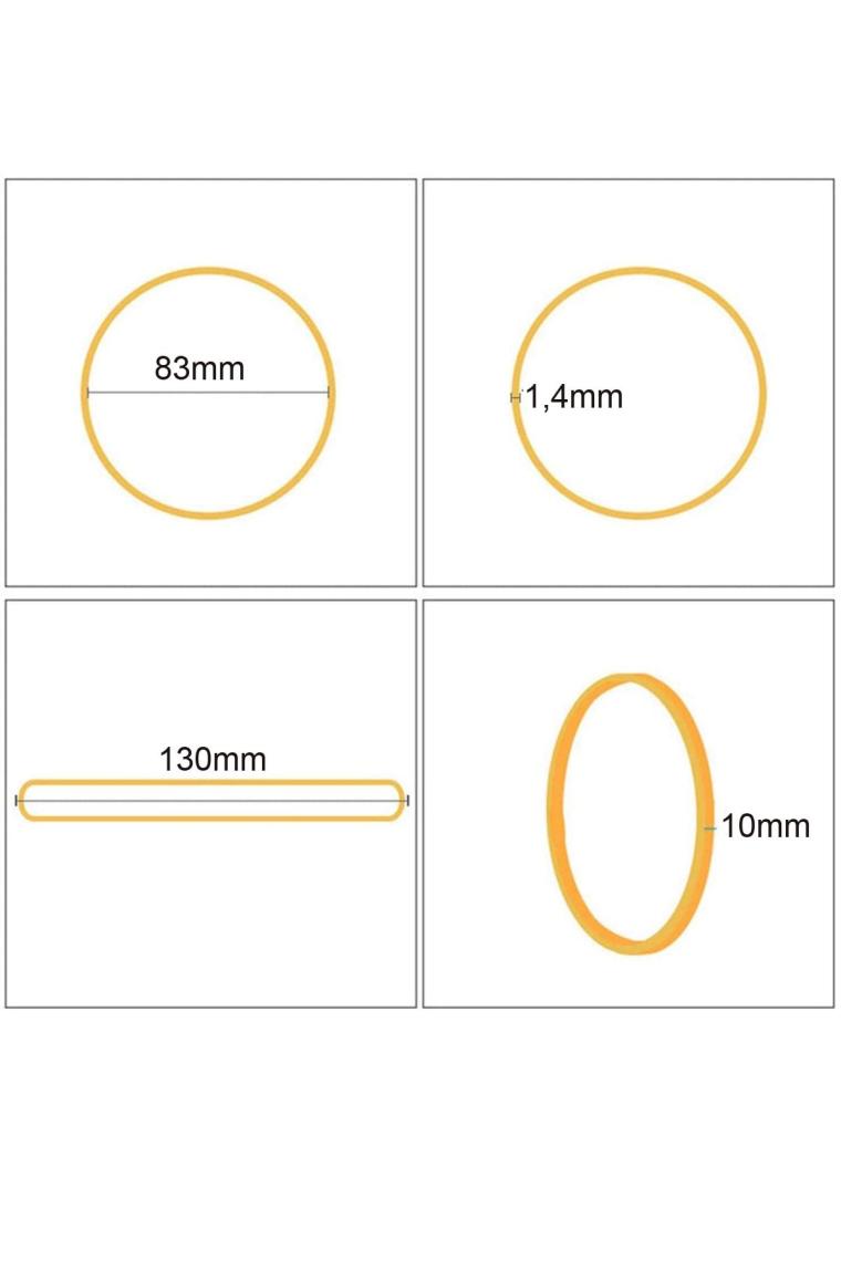 Ekoset Extra Kalın Geniş Kauçuk Paket Ambalaj Kasa Lastiği 130 x 10 mm 100'LÜ