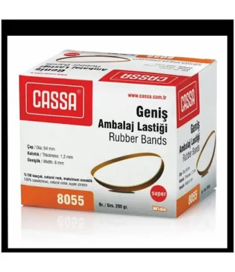 Cassa 8055 Ambalaj Lastiği  Kauçuk 200Gr Geniş