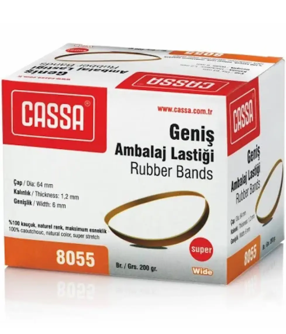 Cassa 8055 Ambalaj Lastiği  Kauçuk 200Gr Geniş