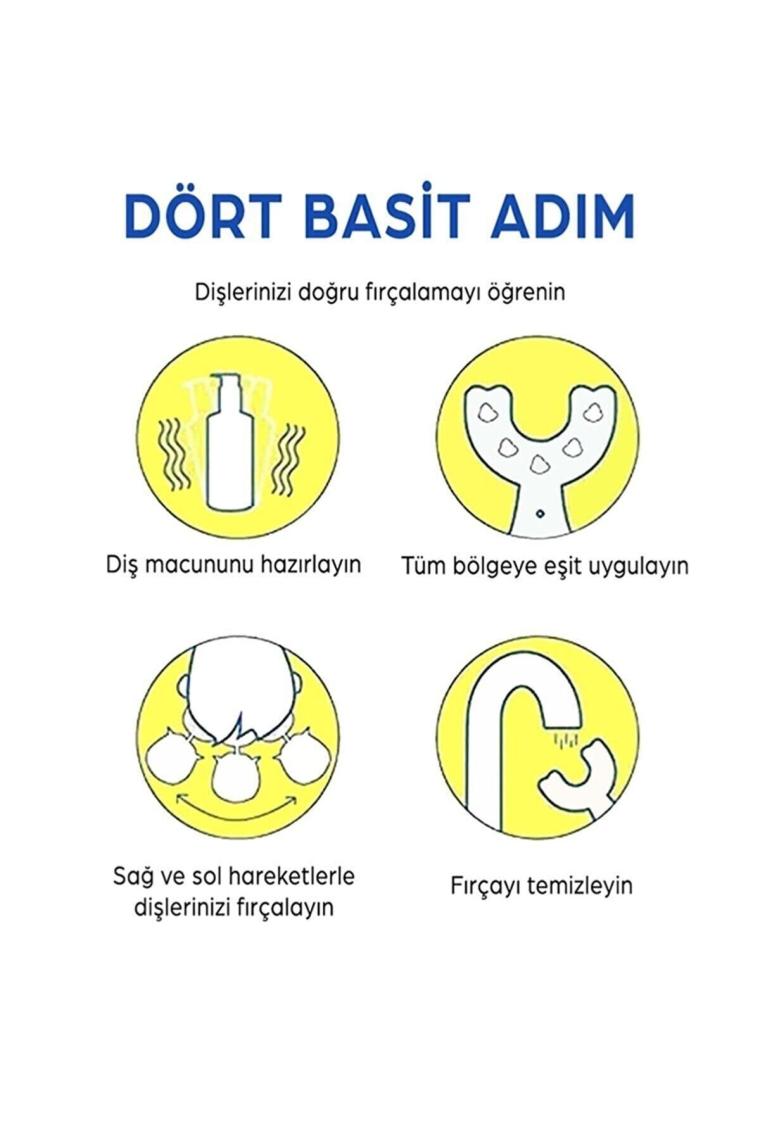 U Şekli Bebek Diş Fırçası Yeni Nesil Fırça Pembe 6 12 Yaş