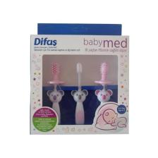 Babymed Bebekler Için 3'lü Diş Bakım Seti Diş Kaşıyıcı Ve Damak Kaşıyıcı Bebekler Için Diş Fır