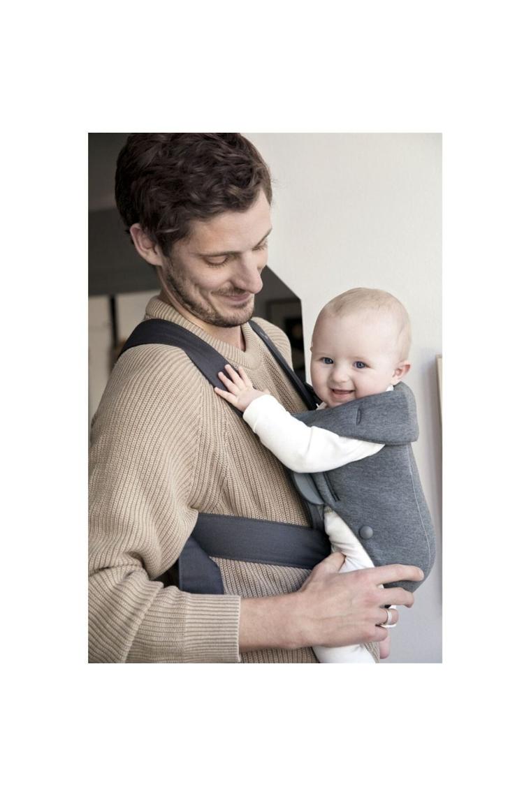 BabyBjörn Mini 3D Cotton Jersey Dark Grey Kanguru