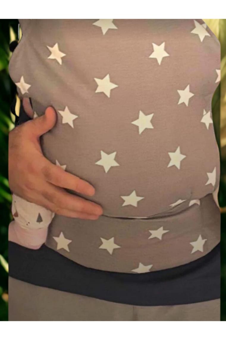 Egg Baby Ergonomik Bebek Kangurusu Gri Yıldız