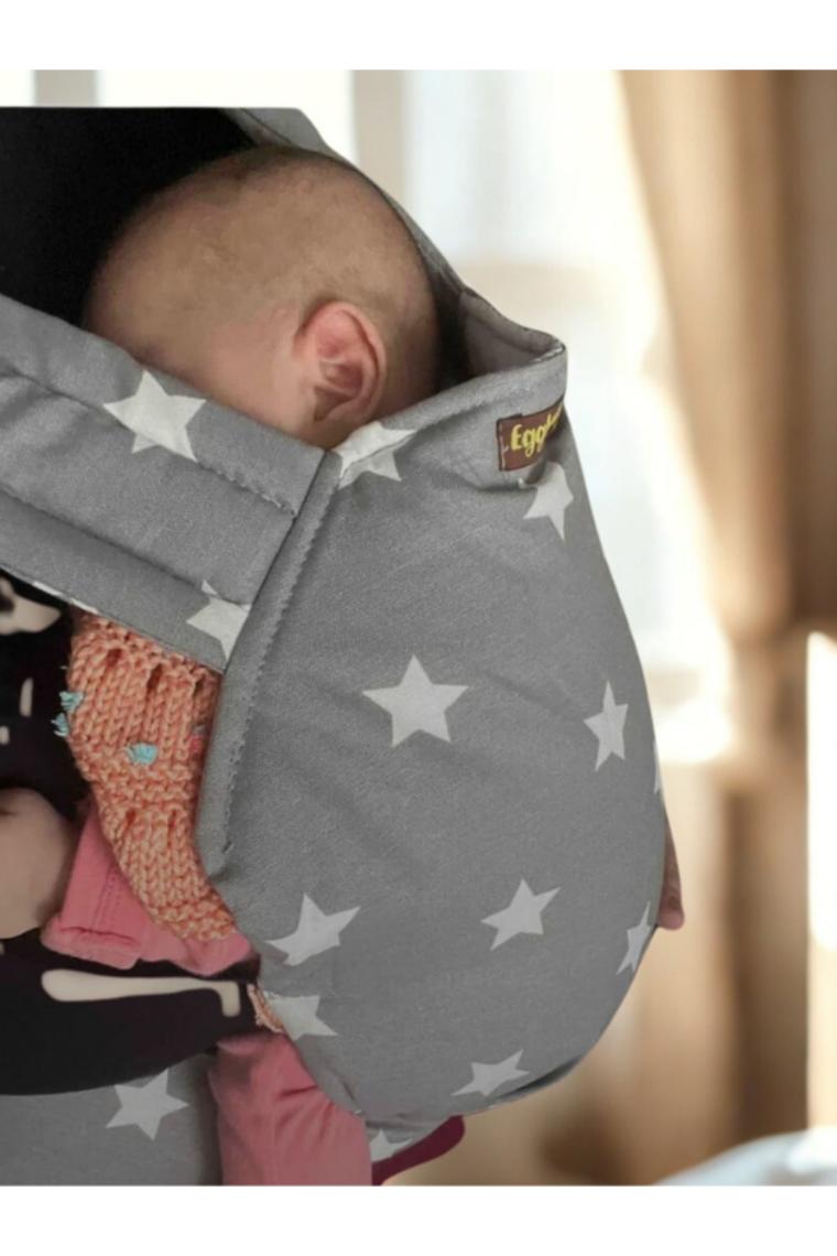 Egg Baby Ergonomik Bebek Kangurusu Gri Yıldız