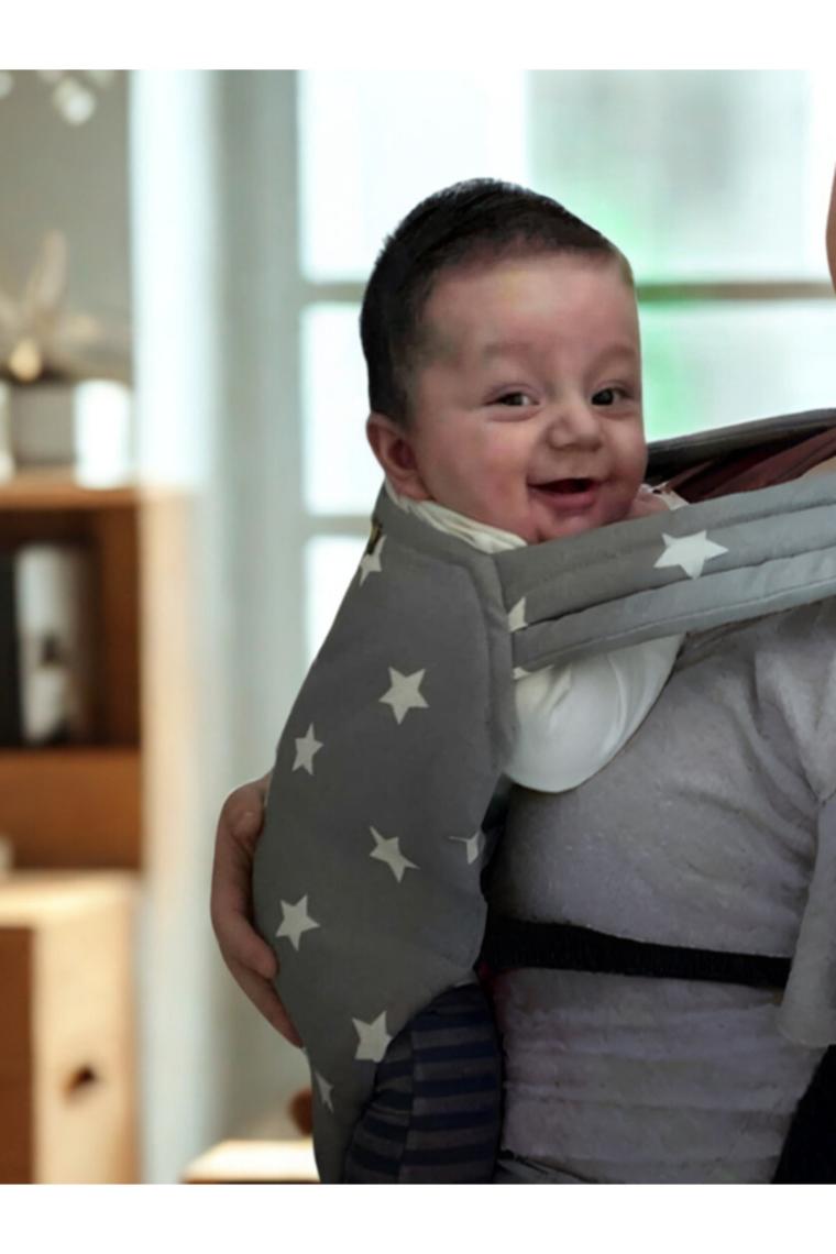 Egg Baby Ergonomik Bebek Kangurusu Gri Yıldız