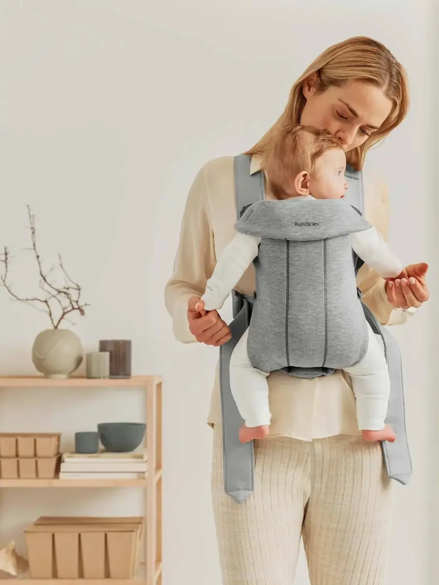 BabyBjörn Kanguru Mini 3D Cotton Jersey Light Grey