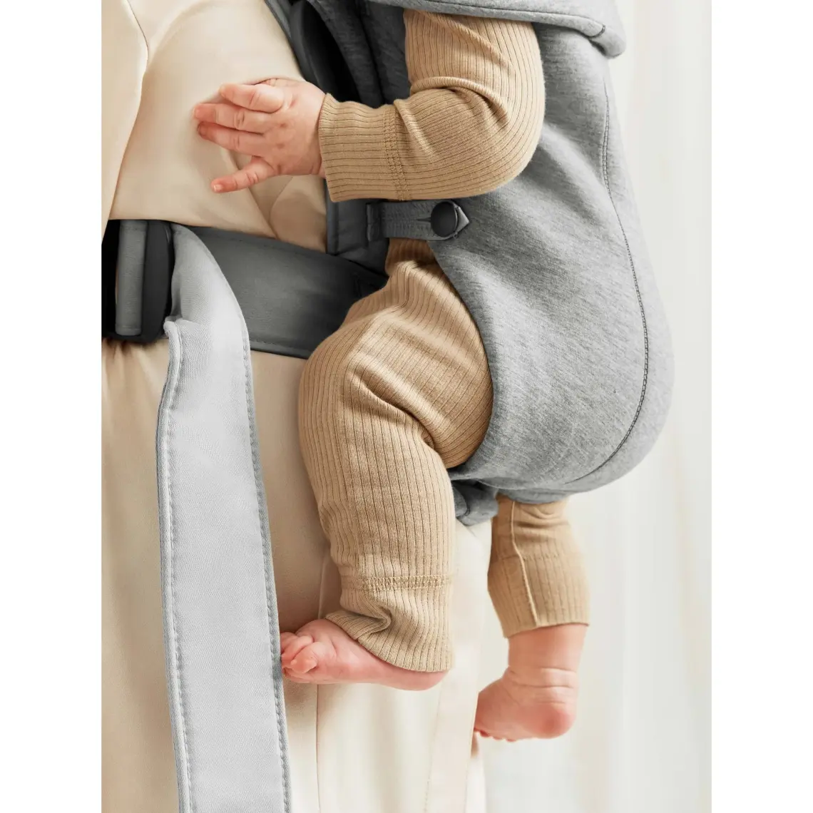 BabyBjörn Kanguru Mini 3D Cotton Jersey Light Grey