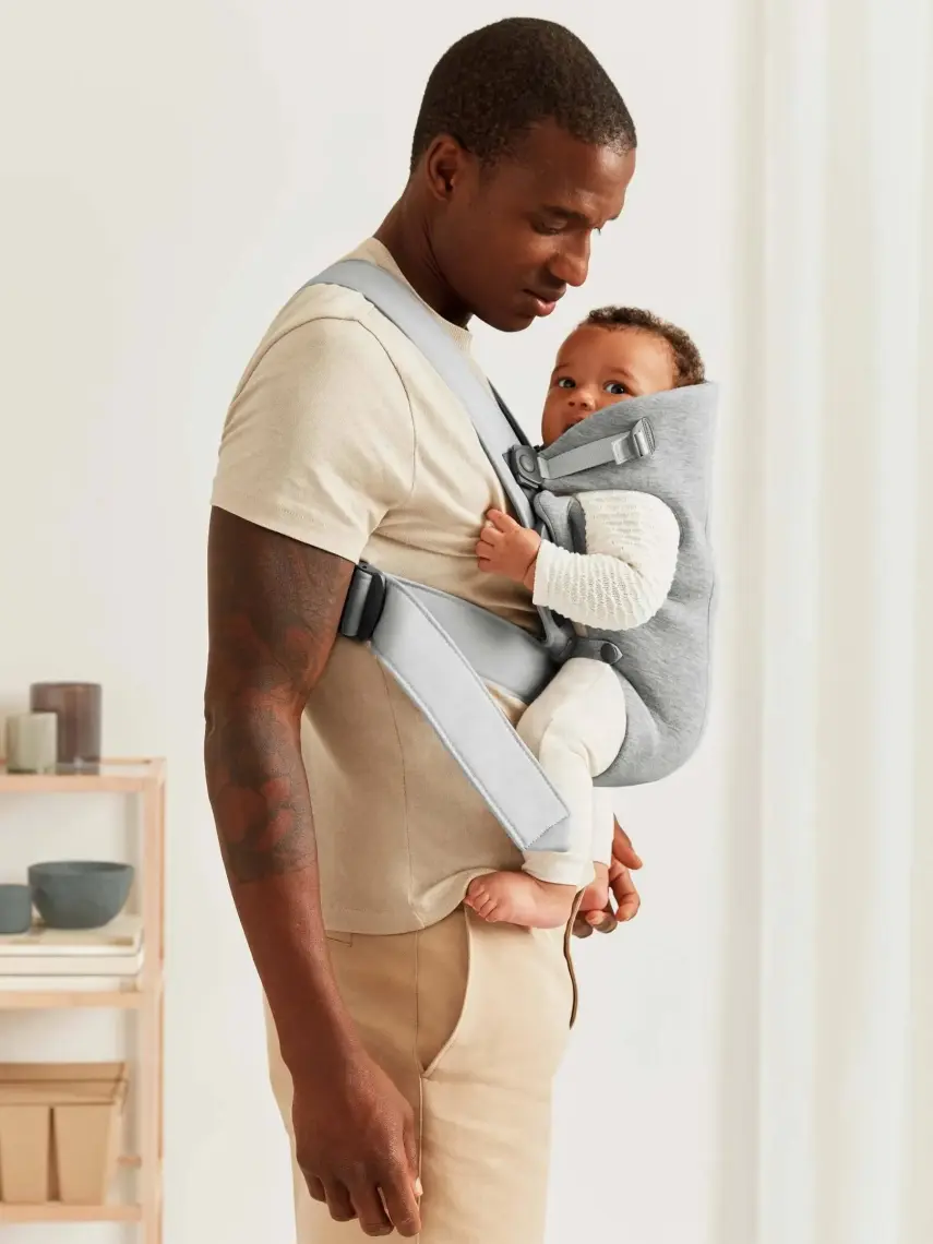 BabyBjörn Kanguru Mini 3D Cotton Jersey Light Grey