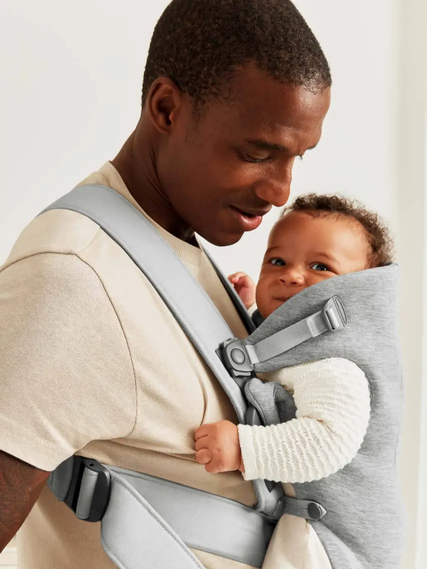 BabyBjörn Kanguru Mini 3D Cotton Jersey Light Grey