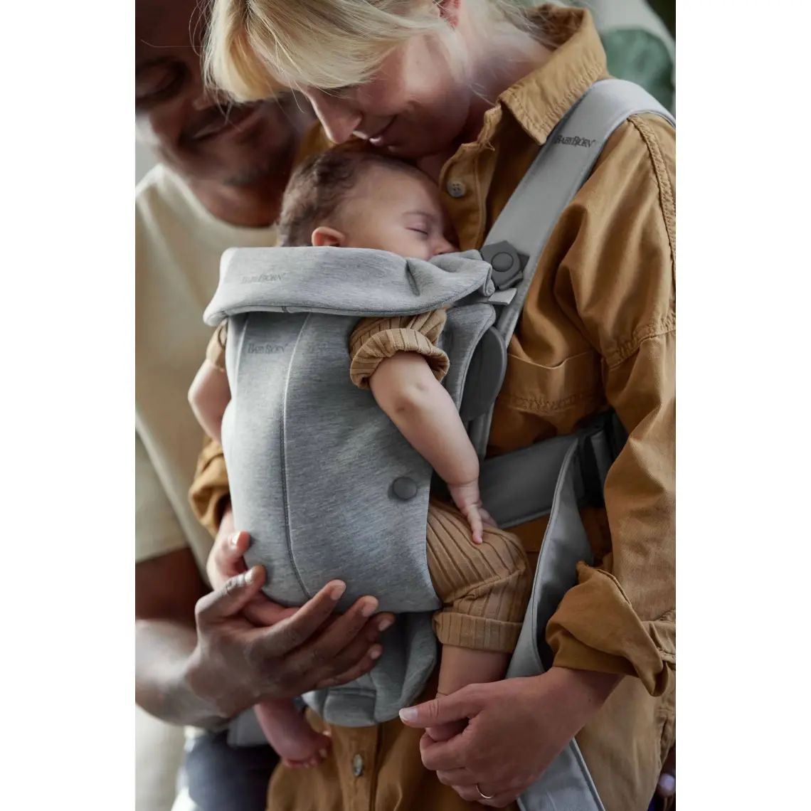 BabyBjörn Kanguru Mini 3D Cotton Jersey Light Grey