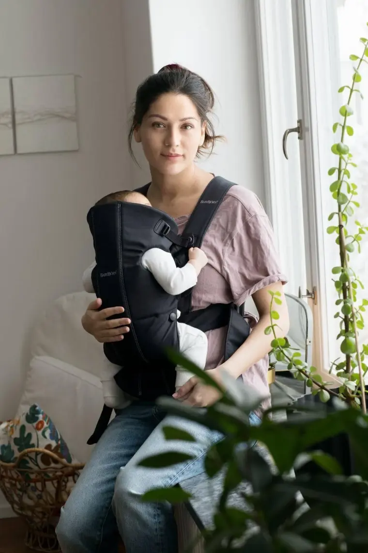 Babybjörn Kanguru Mini 3D Cotton Woven / Black