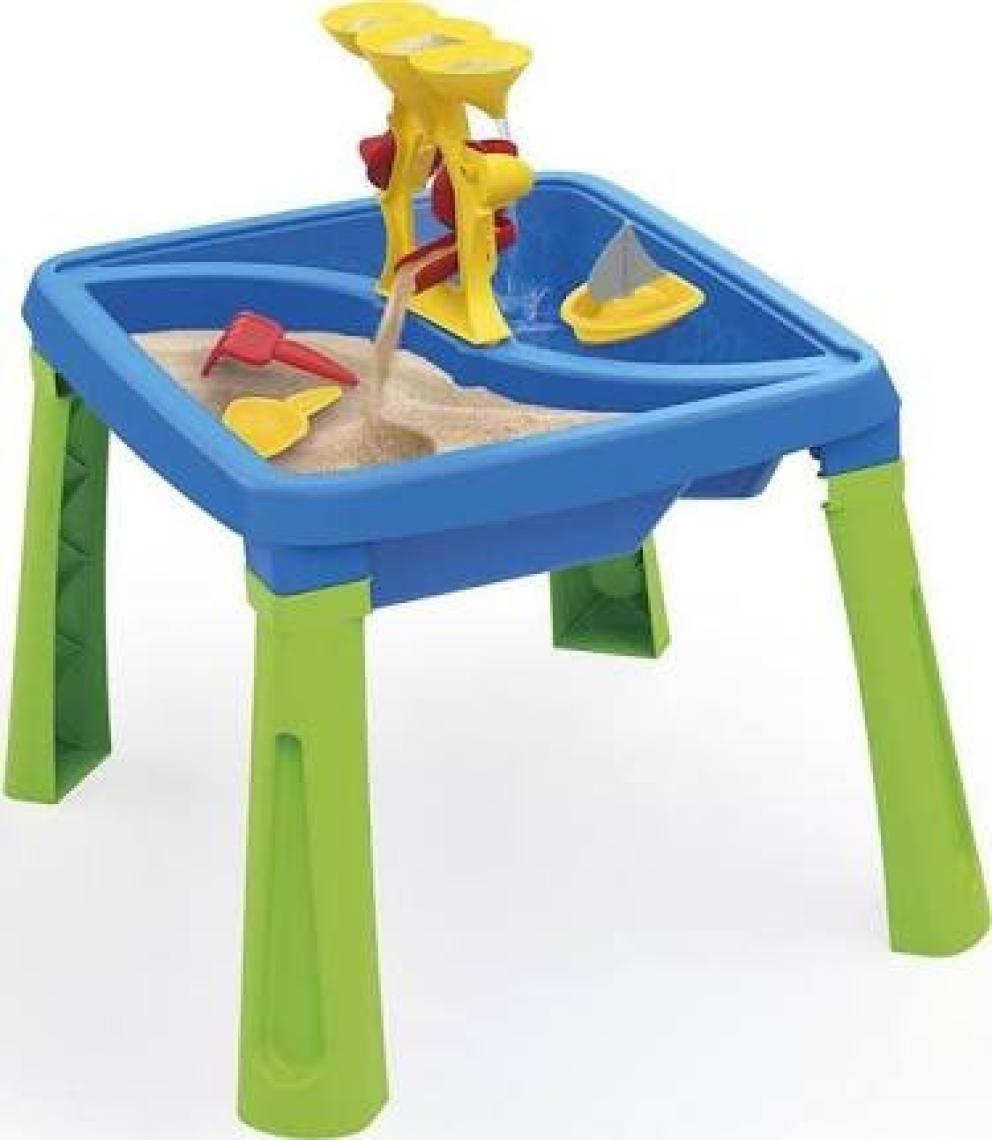 Dolu Su ve Kum Yaratıcılık Masası - Renkli Plastik, Çok Amaçlı Montessori Uyumlu Eğitici Oyun Seti, İç ve Dış Mekan için