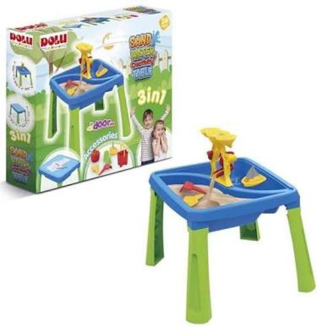 Dolu Su ve Kum Yaratıcılık Masası - Renkli Plastik, Çok Amaçlı Montessori Uyumlu Eğitici Oyun Seti, İç ve Dış Mekan için