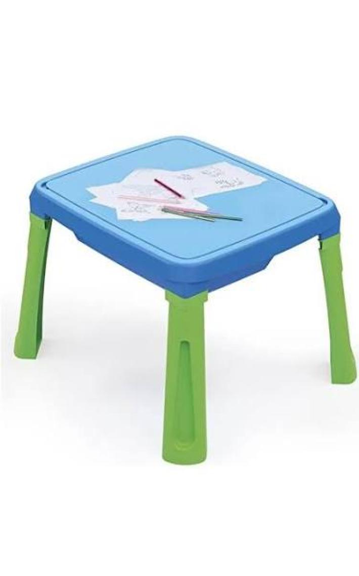Dolu Su ve Kum Yaratıcılık Masası - Renkli Plastik, Çok Amaçlı Montessori Uyumlu Eğitici Oyun Seti, İç ve Dış Mekan için